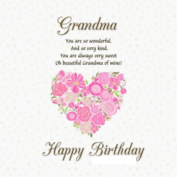 Best Happy Birthday eCard Wishes for Grandma-623x623