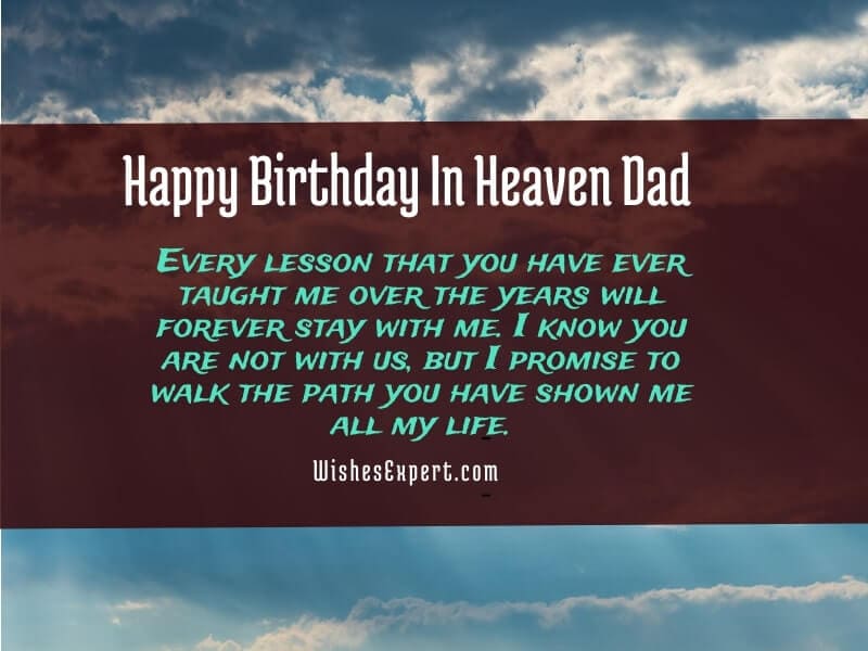 Happy Birthday Dad In Heaven 1