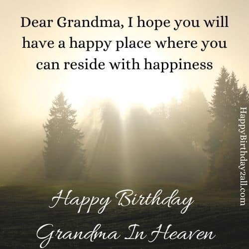 130 Birthday Wishes For Grandma In Heaven Birthday Images