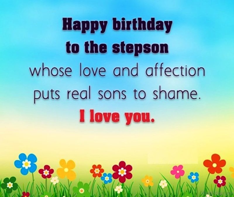Happy Birthday To The Stepson