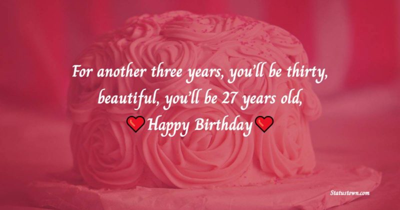 27th Birthday Wishes 7120