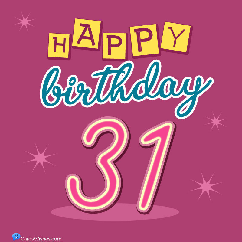 Happy 31st Birthday Pink