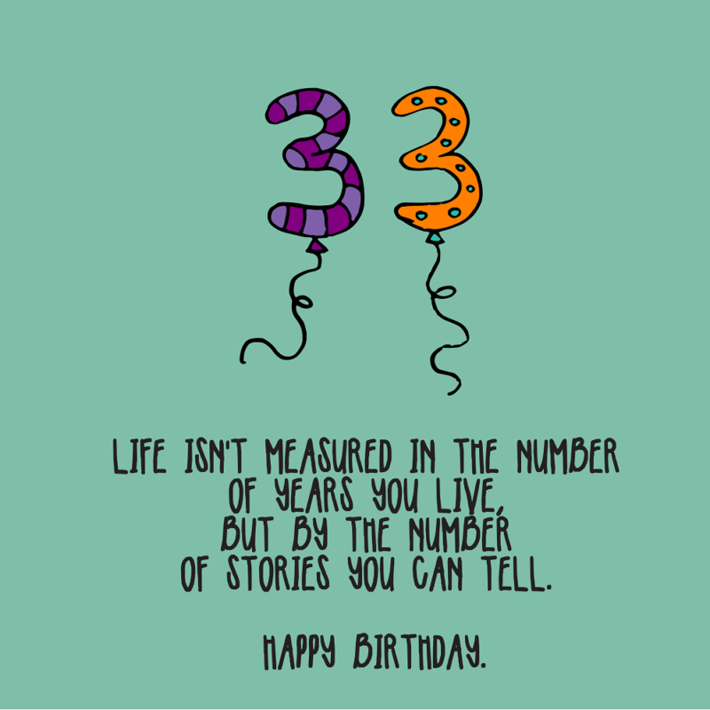 33rd Birthday Quotes 01
